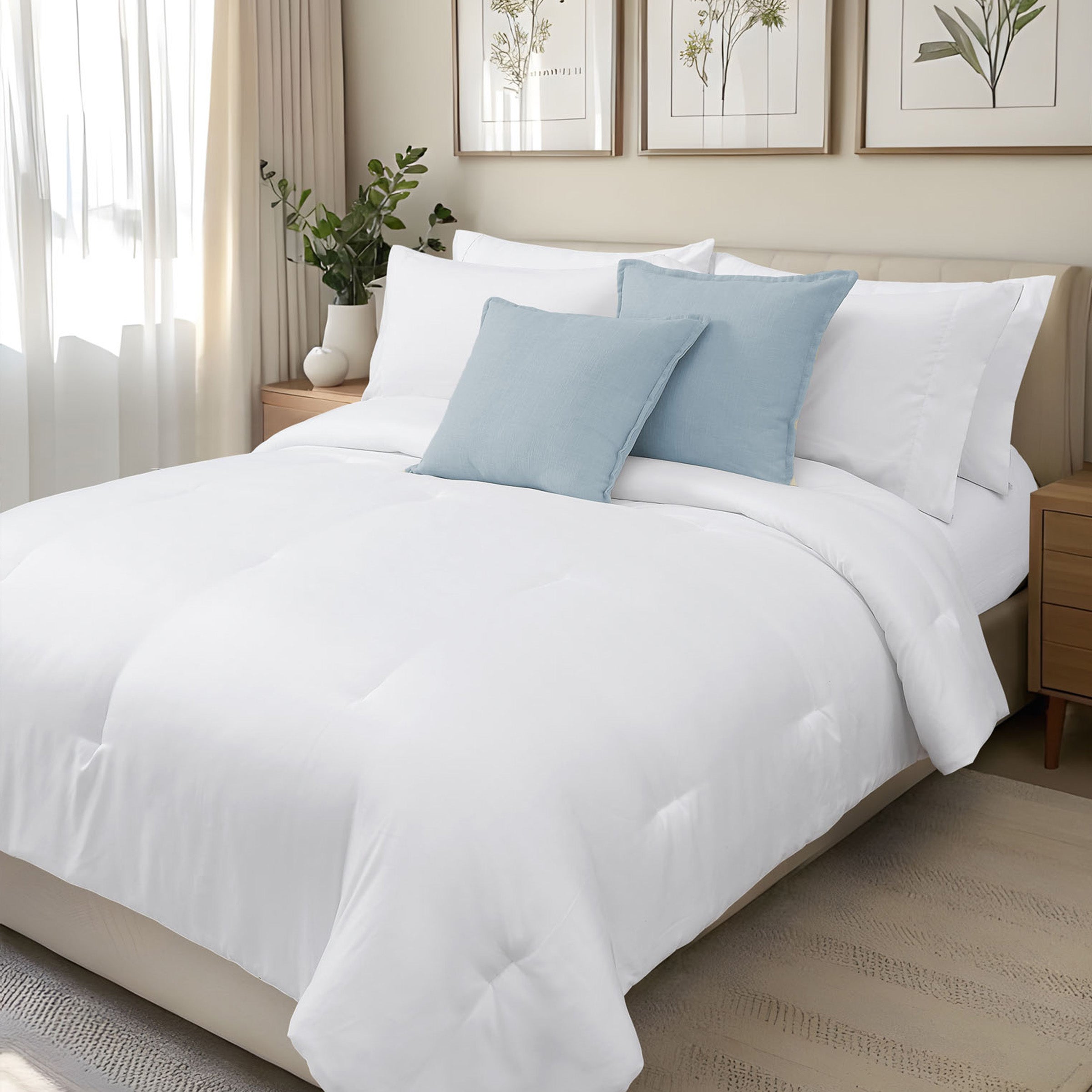 Faux Linen Decorative Pillow (Set of 2)