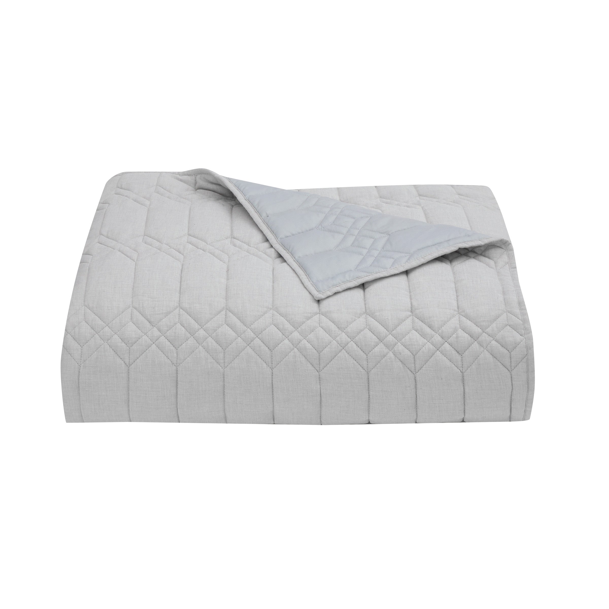 Harmonia Gray 3pc Quilt Set