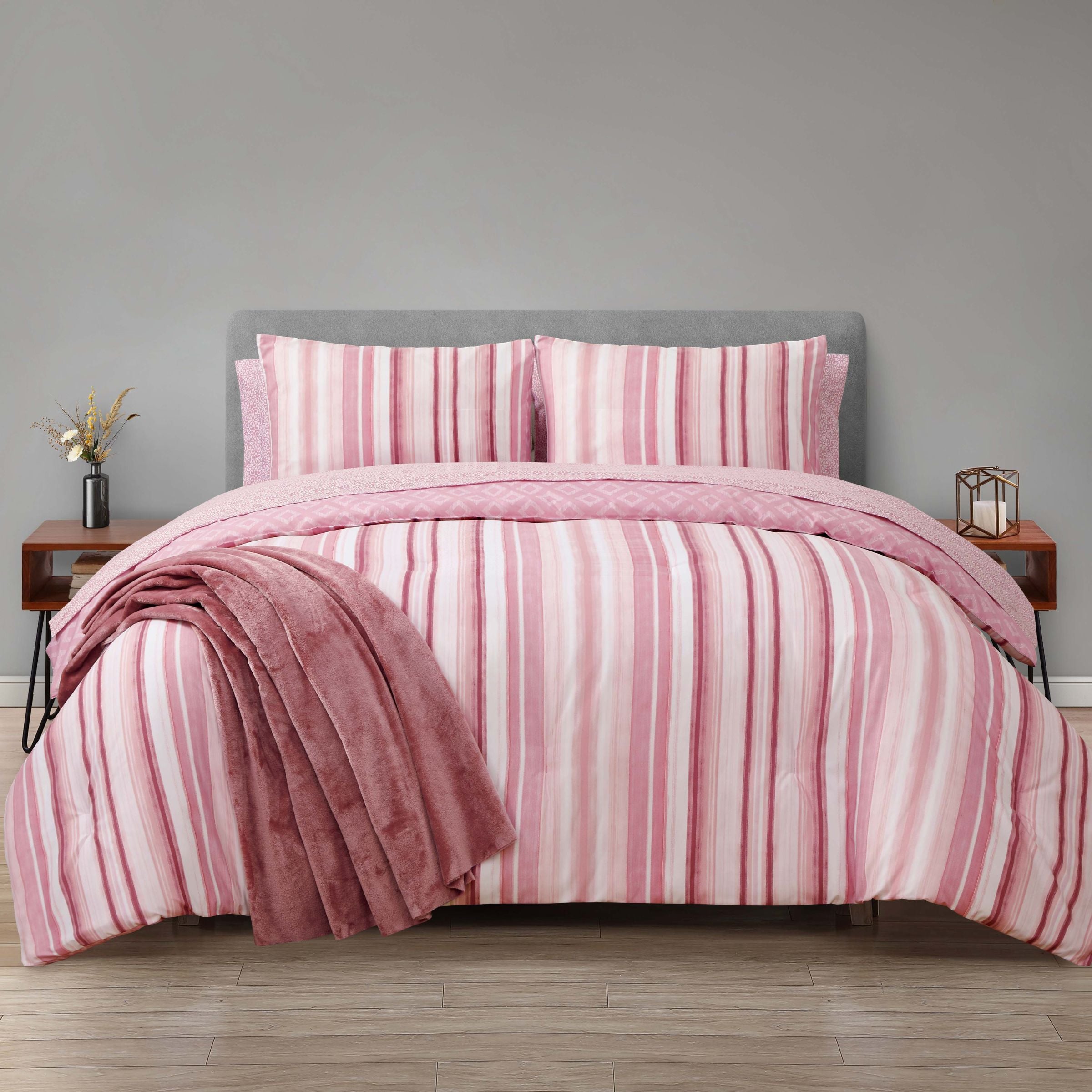 Vienna Stripe 8pc Comforter Set