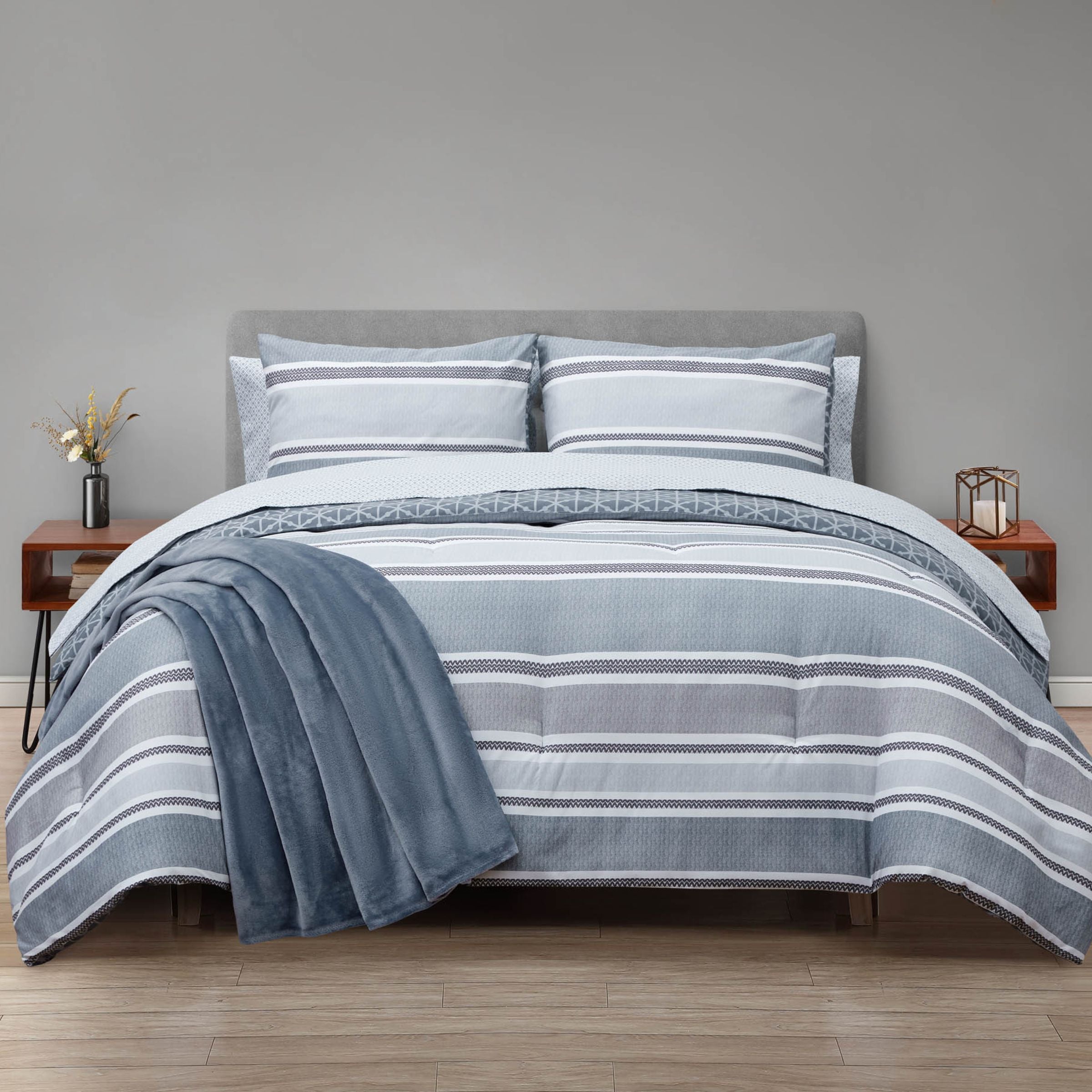 Marlon Stripe 8pc Comforter Set