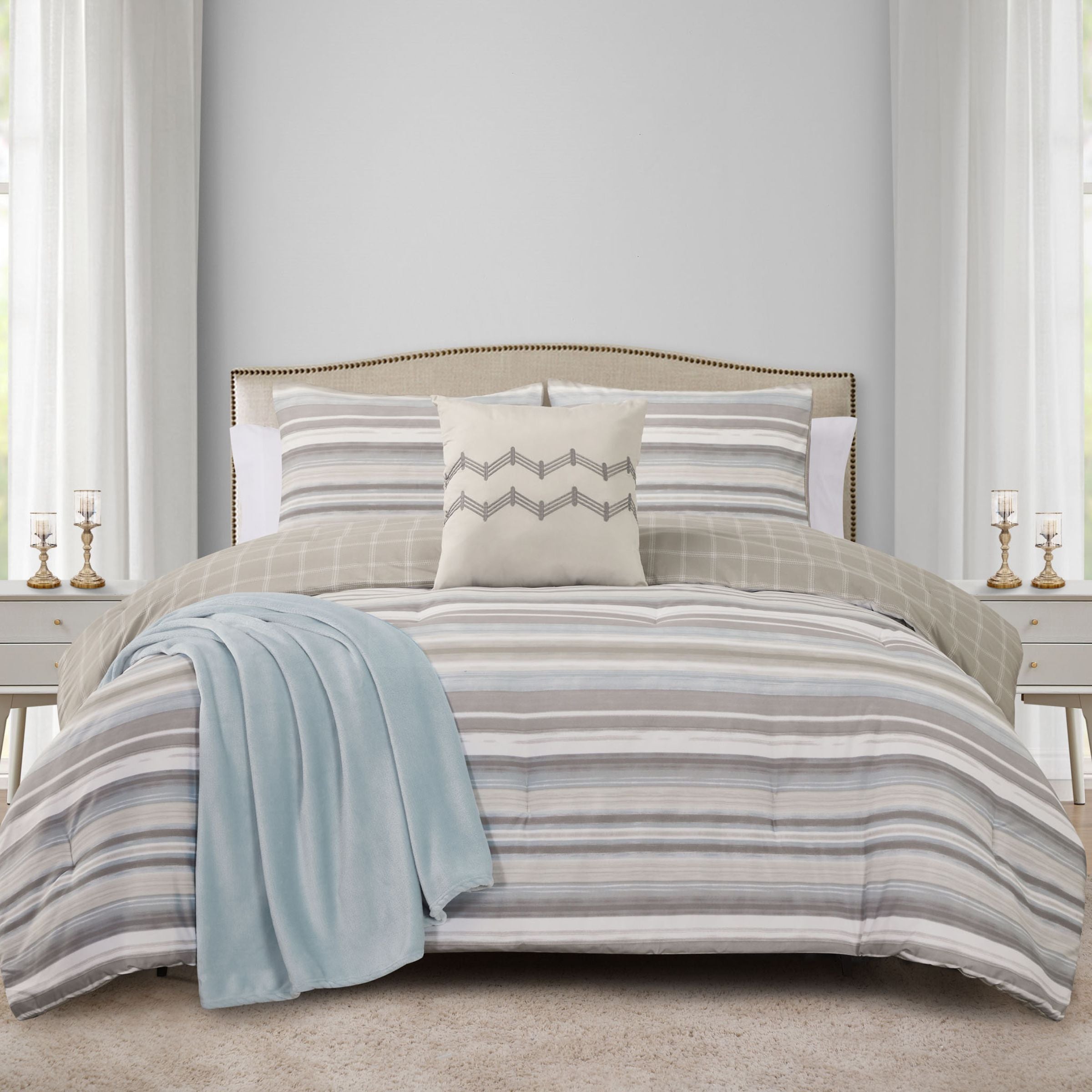 Waitsfield Stripe 5pc Comforter Set