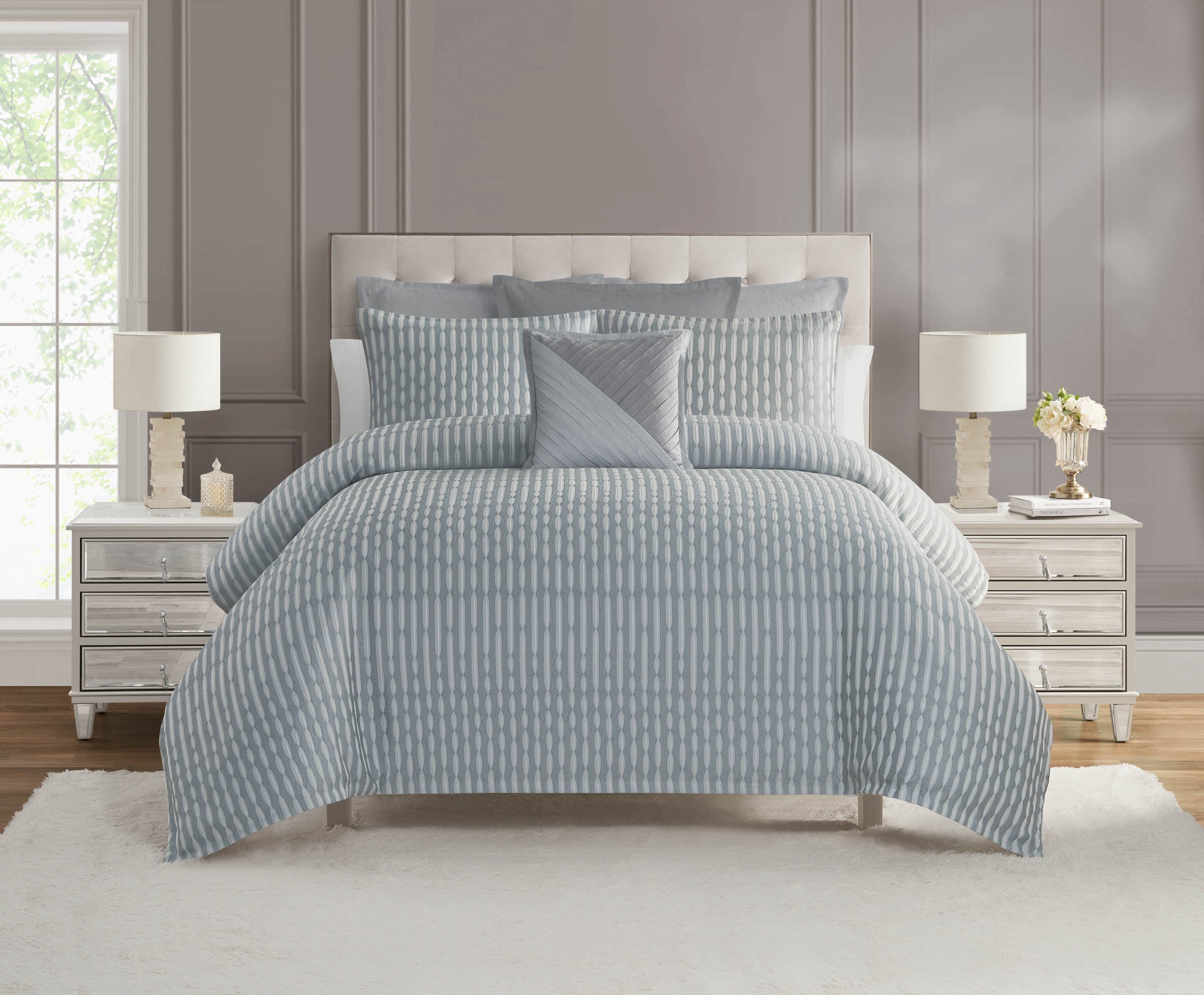 Aretha Blue Moon 3 Piece Comforter Set