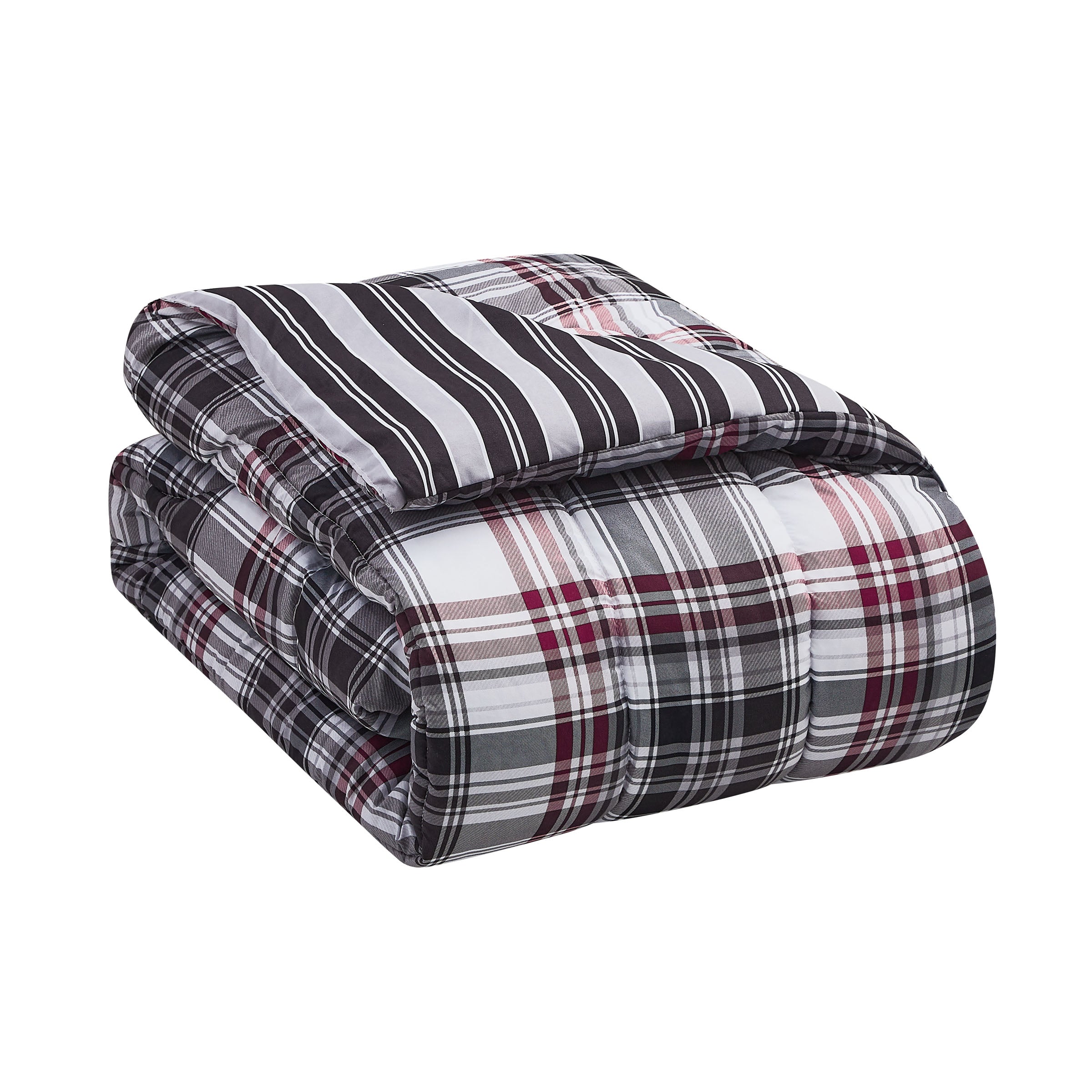 Cliffside Red 5 Piece Twin XL Comforter Set