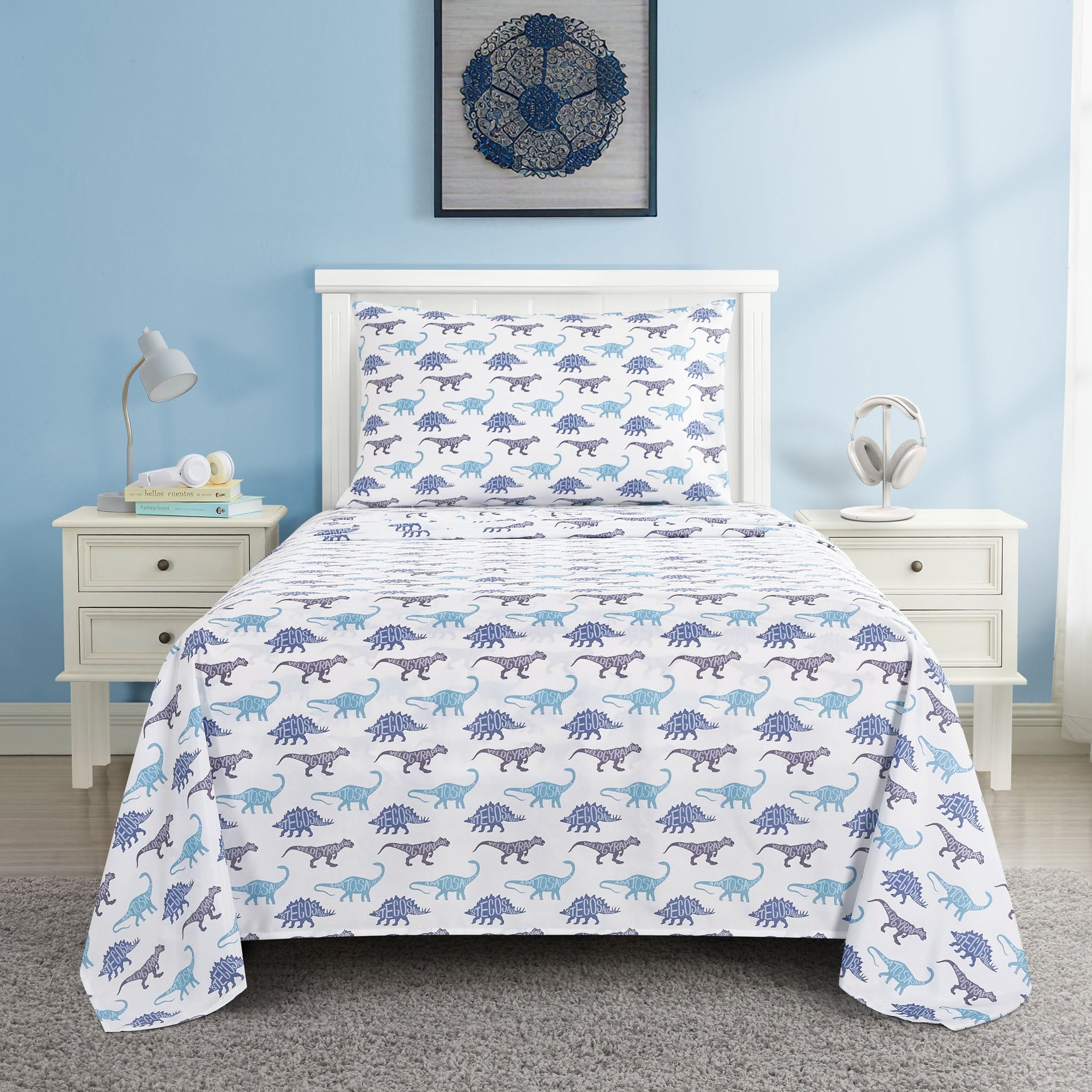 Dino School Sheet Set