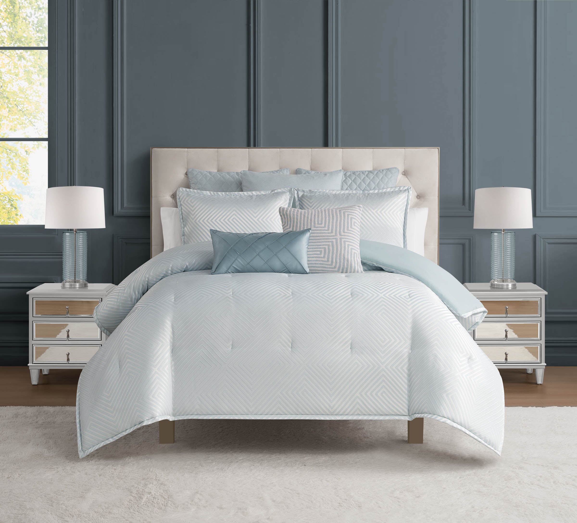 Houston Jade 3 Piece Comforter Set