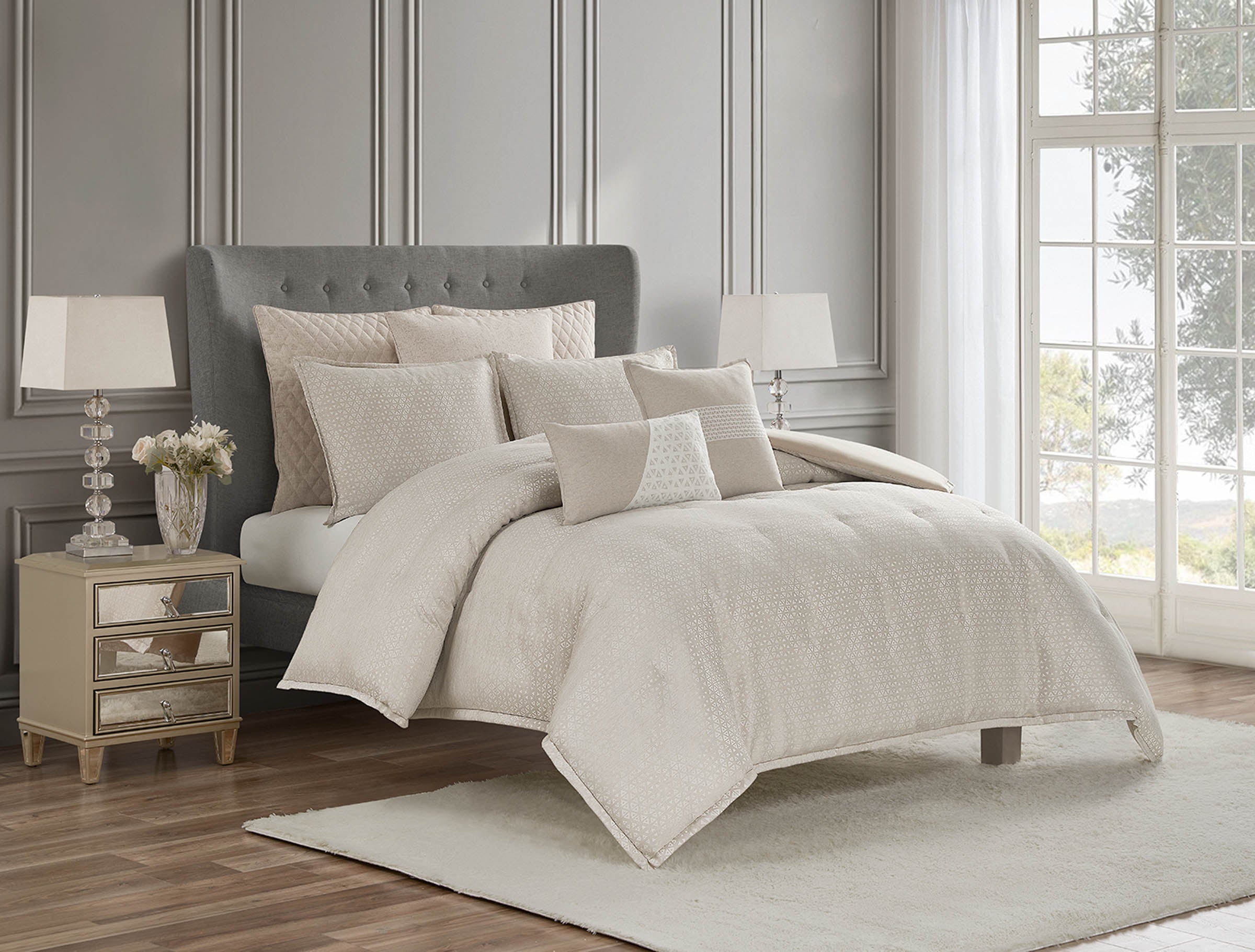 Lauryn Almond 3 Piece Comforter Set