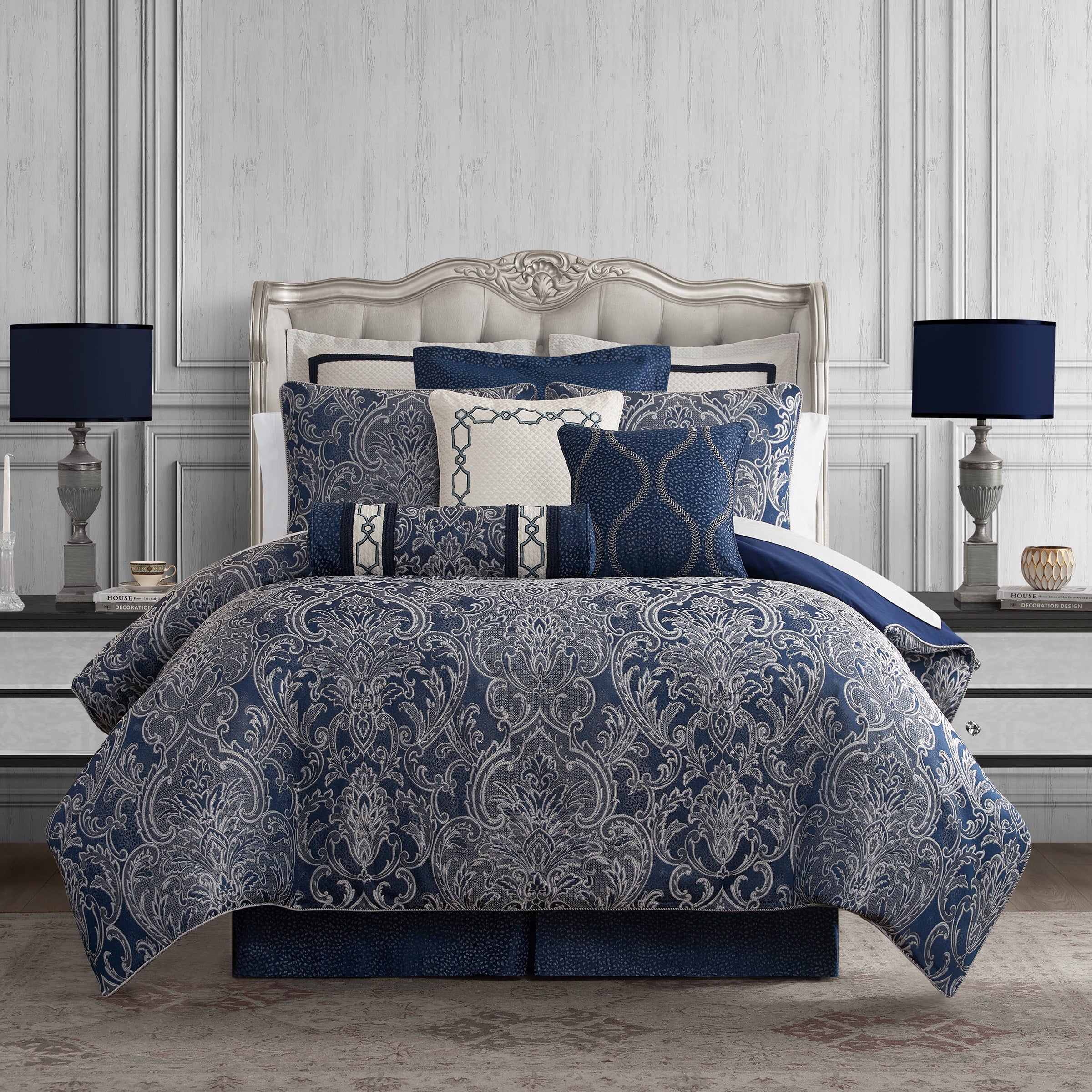 Blarney 4 Piece Navy Comforter Set