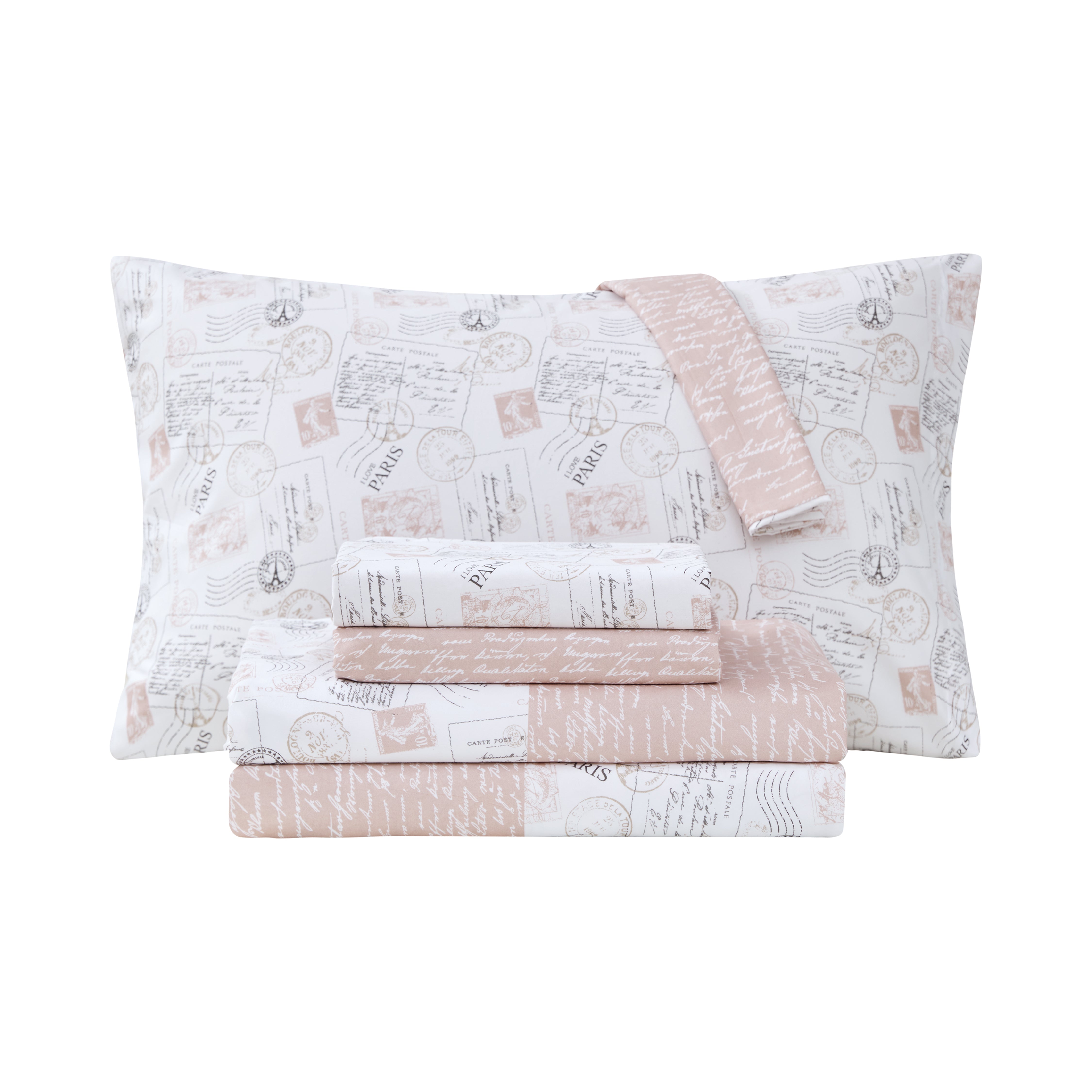 Parisian Stamp Rose Sheet Set