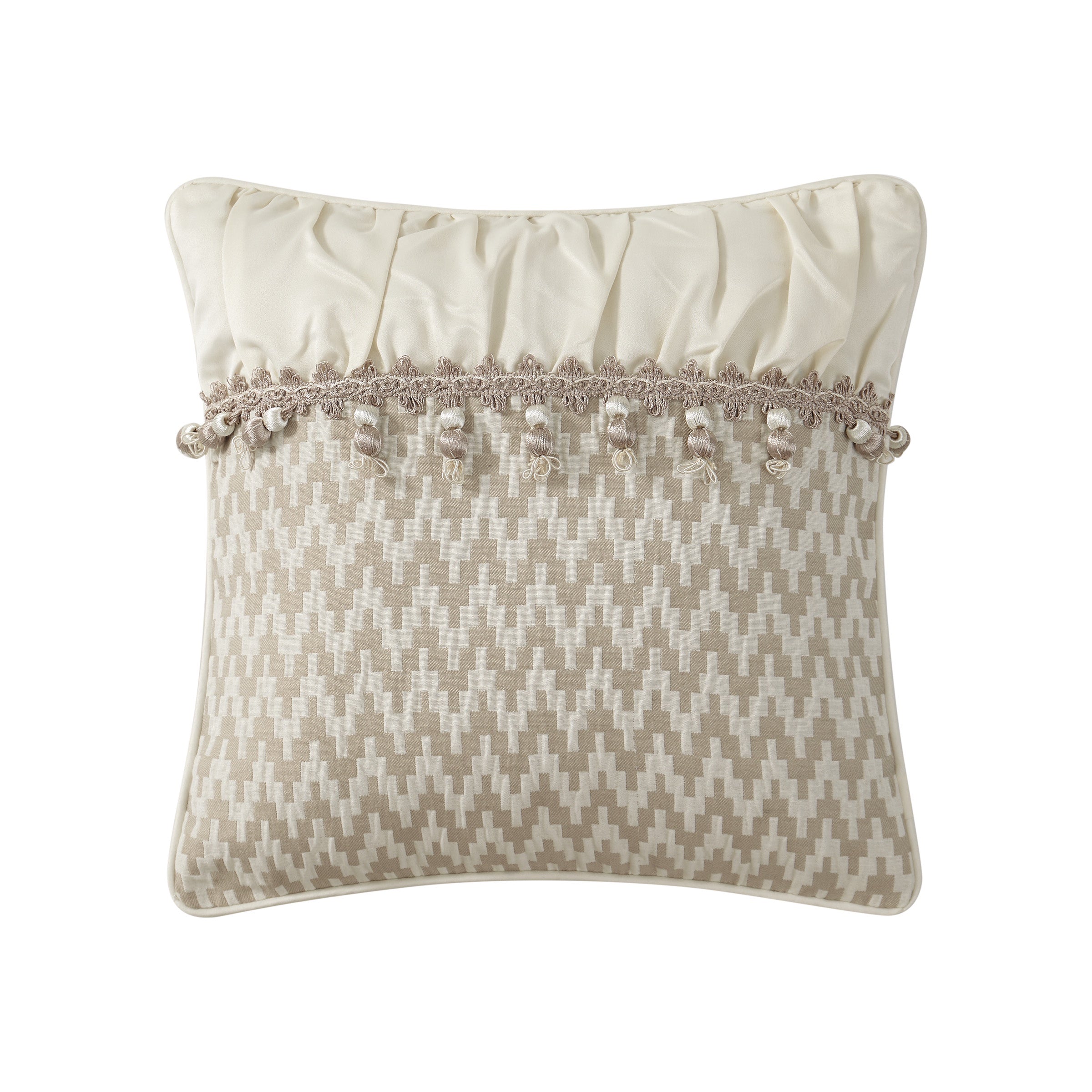 Arderra Ivory 16" X 16" Decorative Pillow
