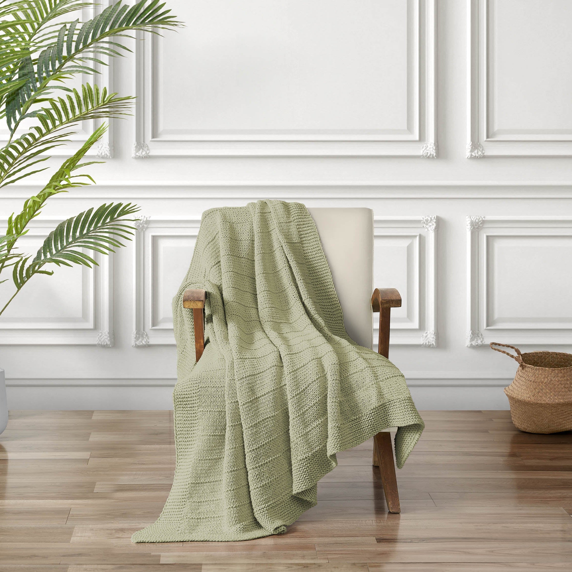 Dallas Ribbed Knit Throw