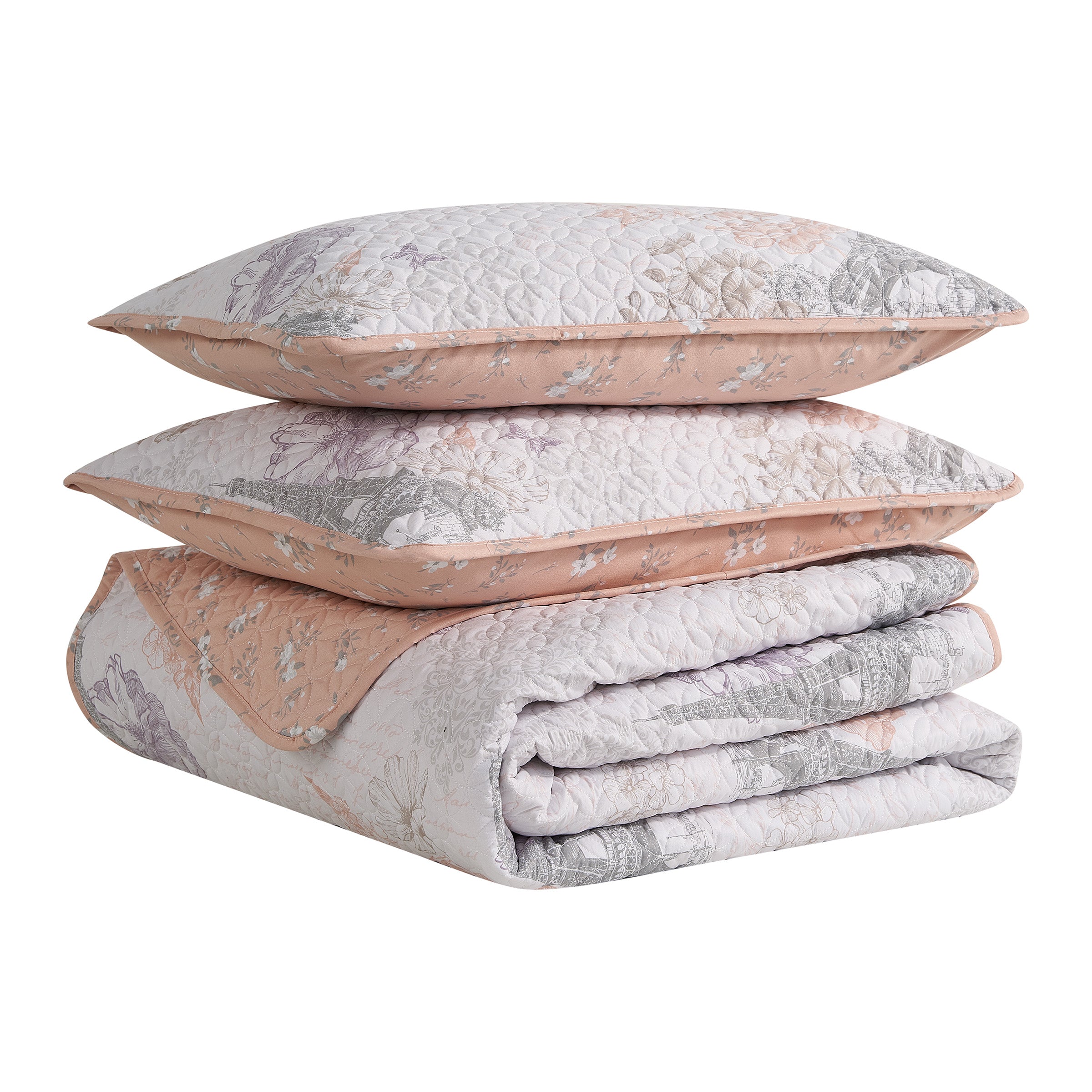 French Riviera 3PC Quilt Set