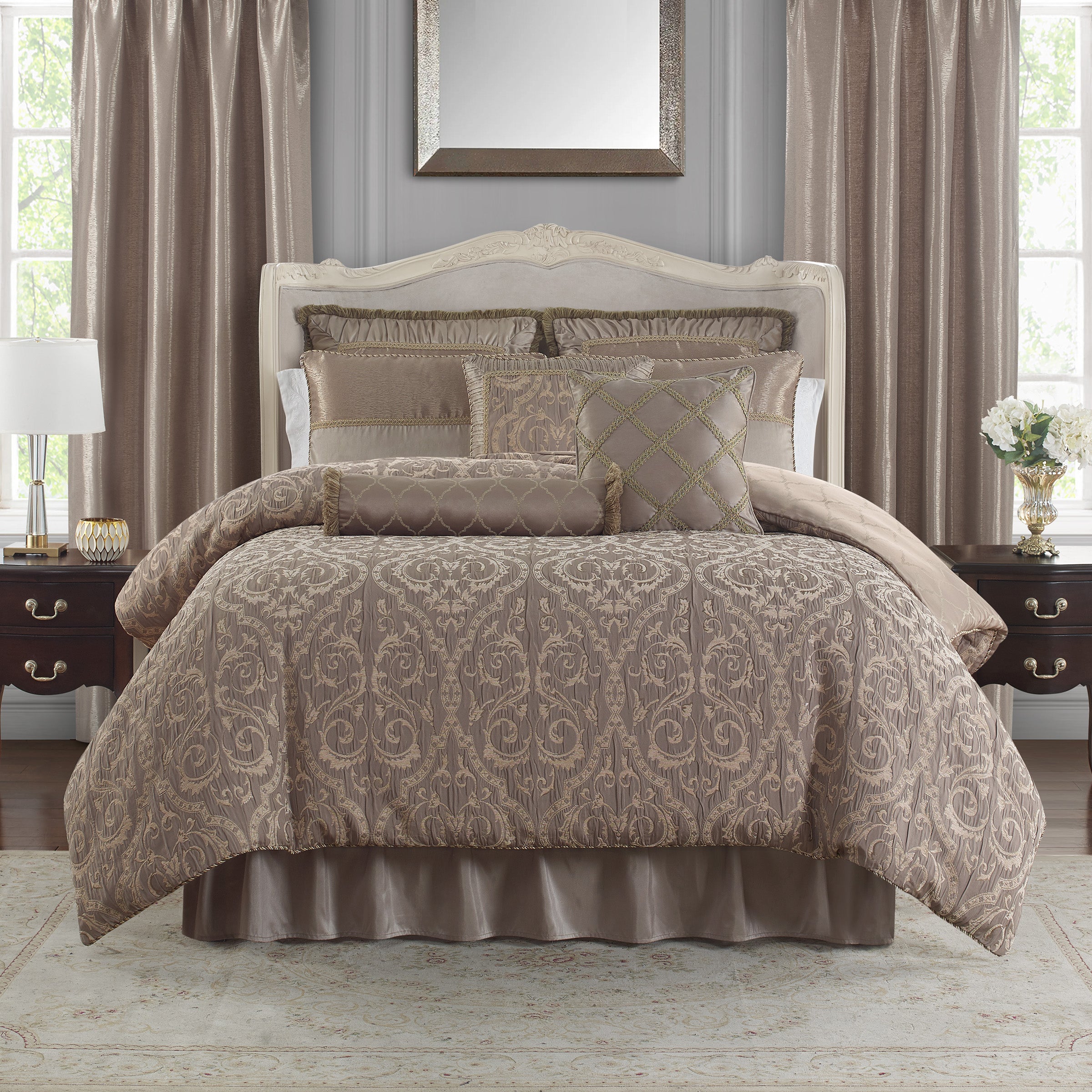 Waterford king shops size comforter set