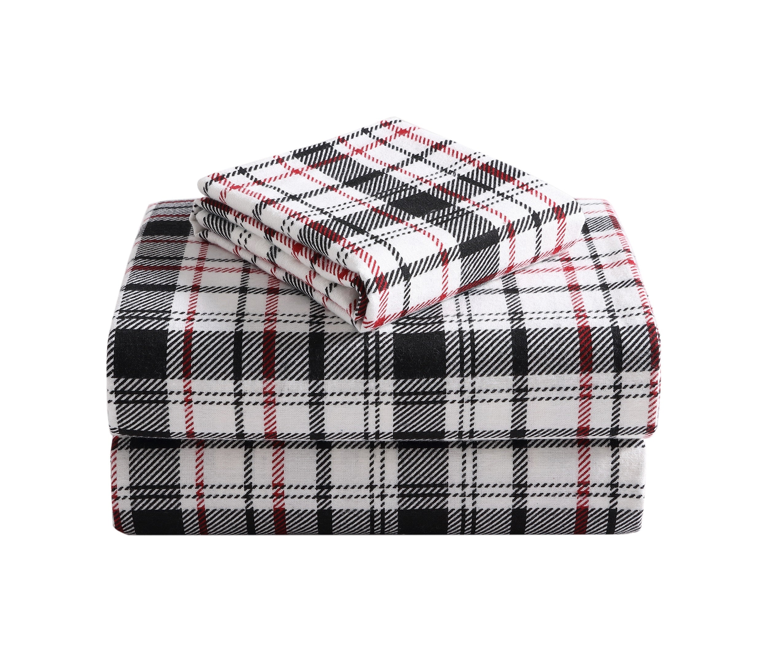 Edmund Plaid Turkish Cotton Flannel Sheet Set