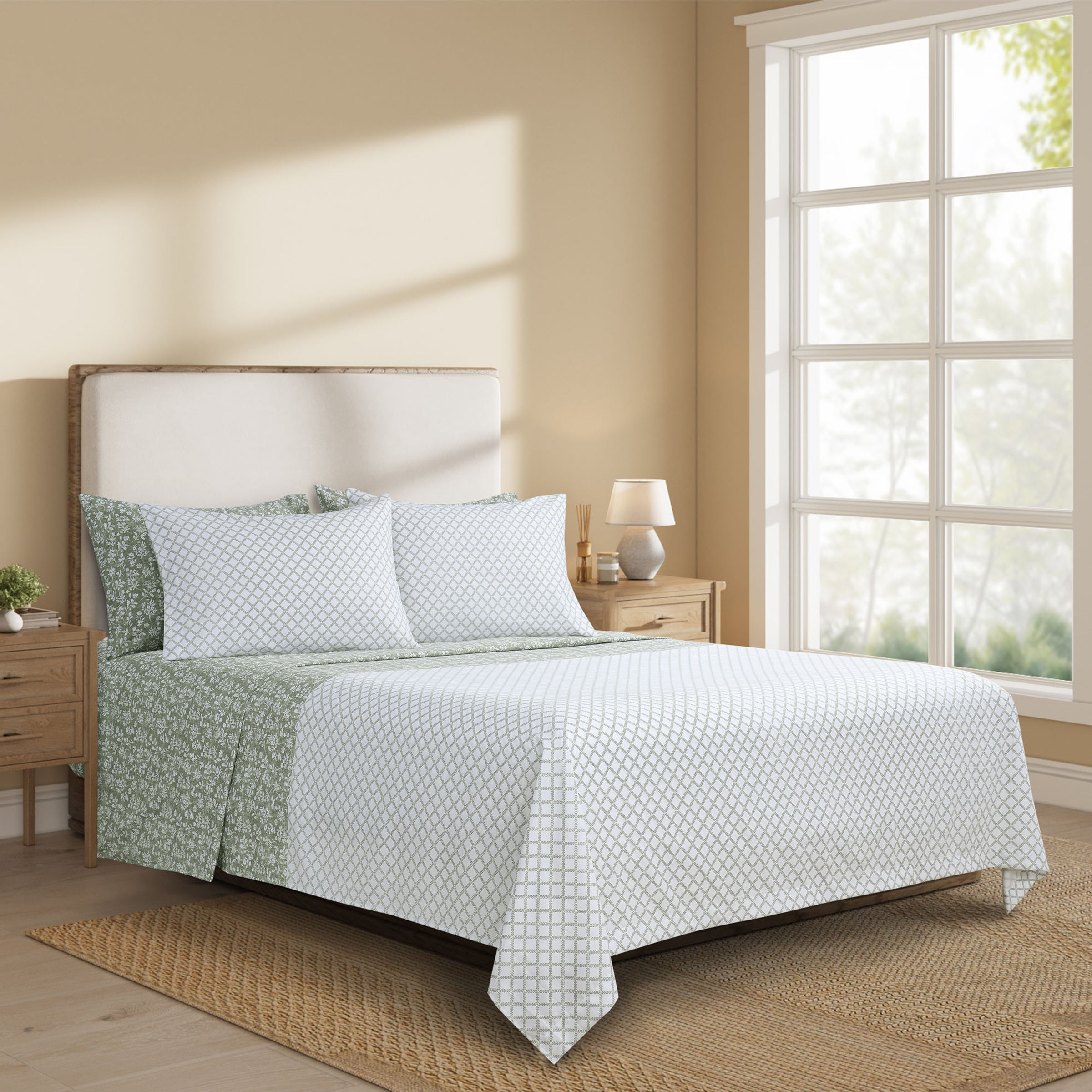 Pergola Tea Reversible Sheet Set