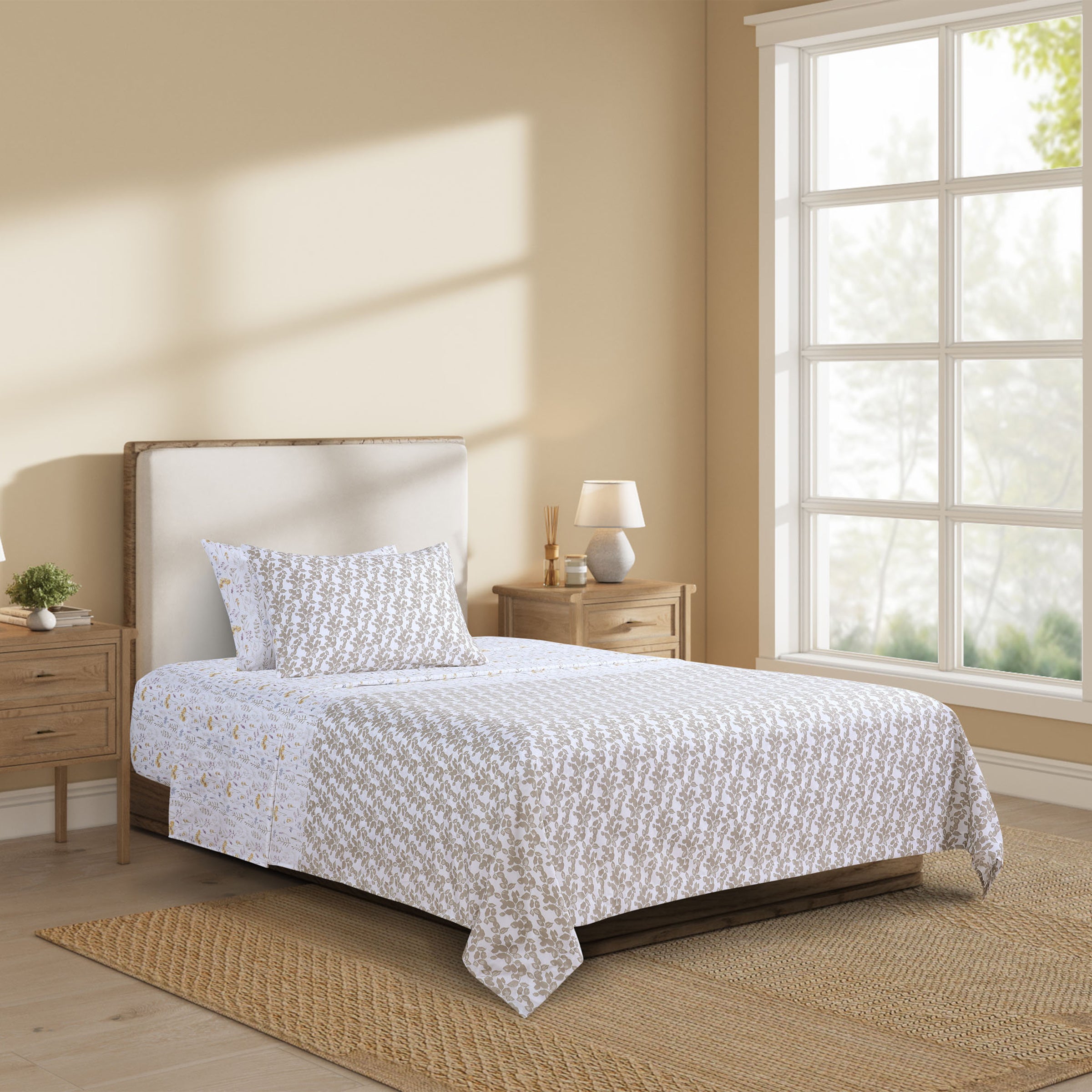 Vinnie Neutral Reversible Sheet Set