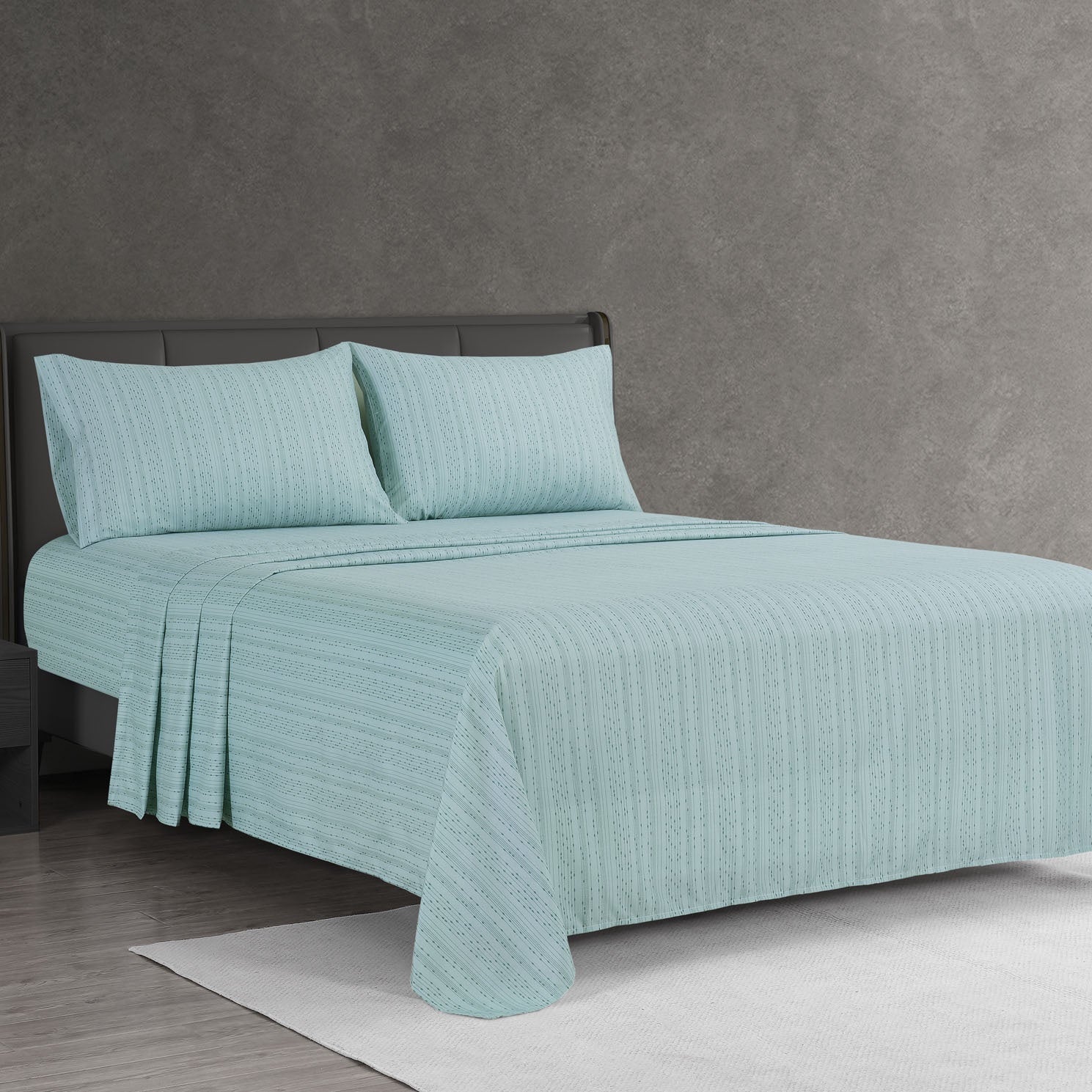 Anna Blue 3/4pc Sheet Set