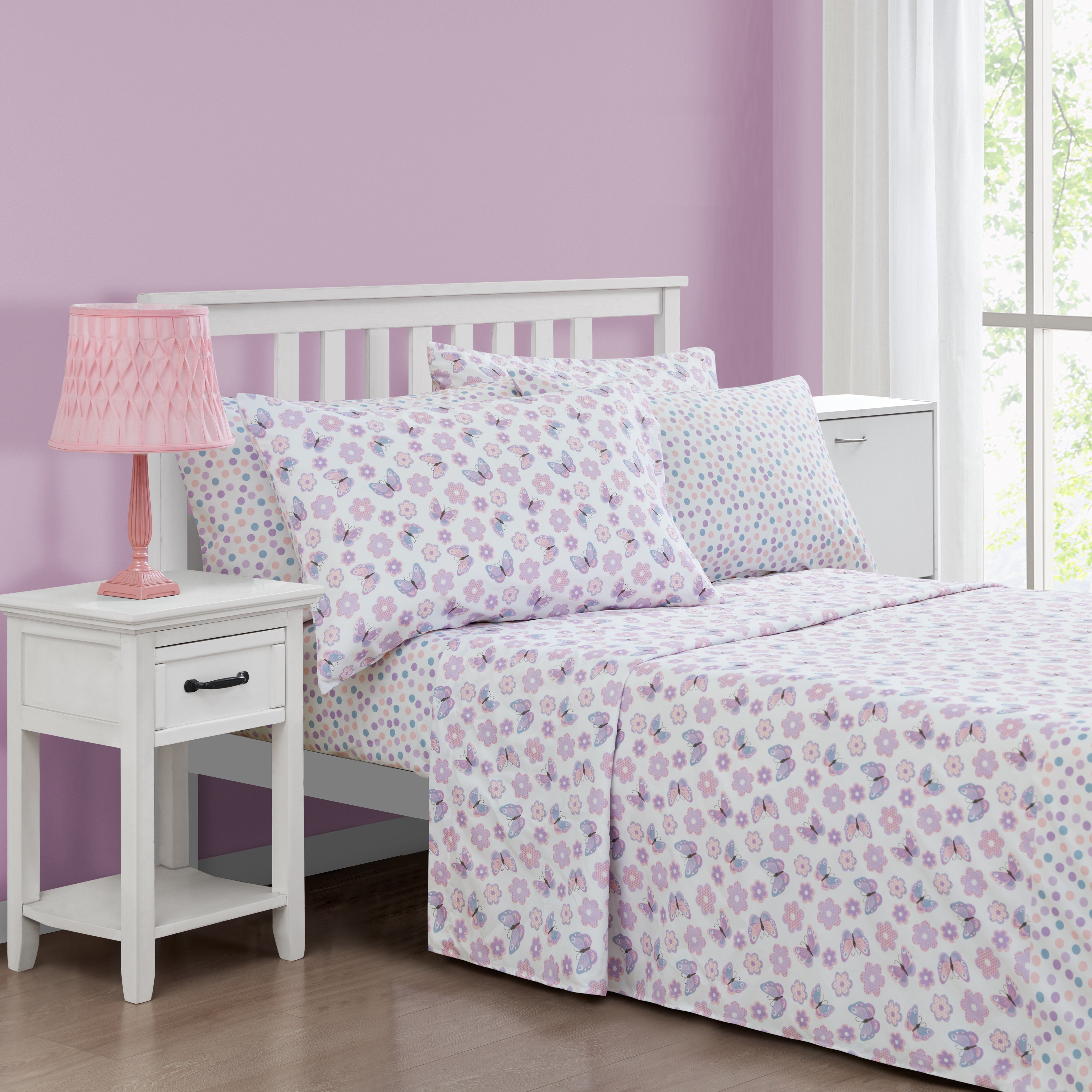 Butterfly Floral Sheet Set